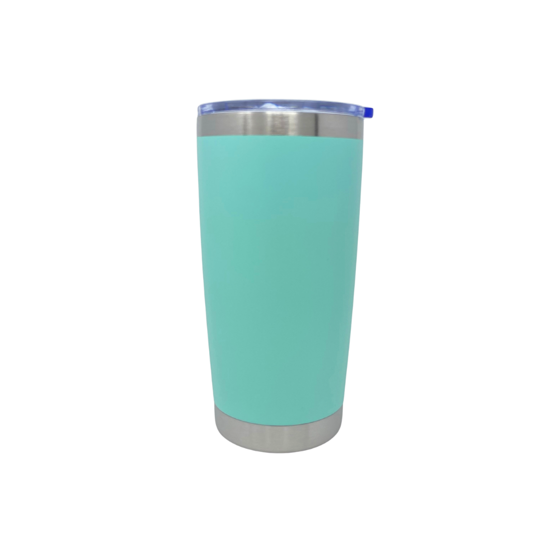 Stainless Steel Tumbler - Tapered 20oz Seafoam