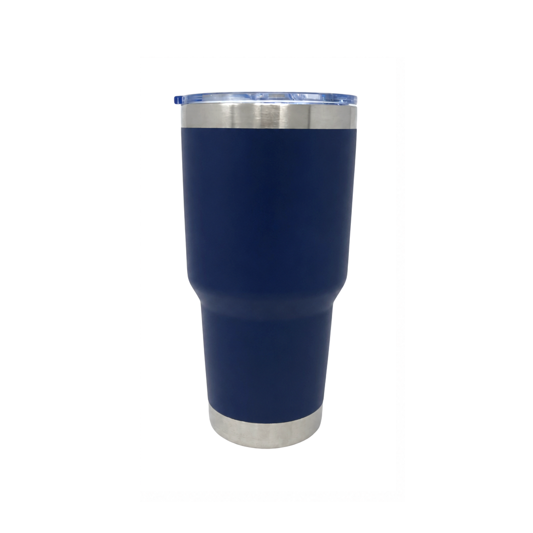 Stainless Steel Tumbler - Curved 30oz Navy