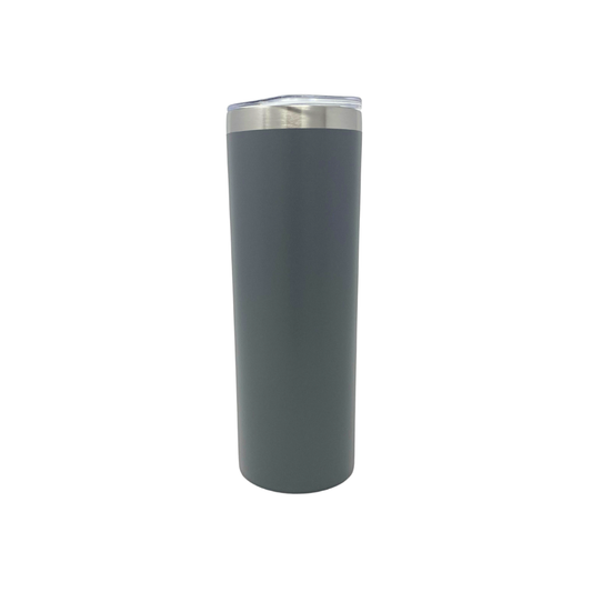 Stainless Steel Tumbler - Skinny 20oz Grey