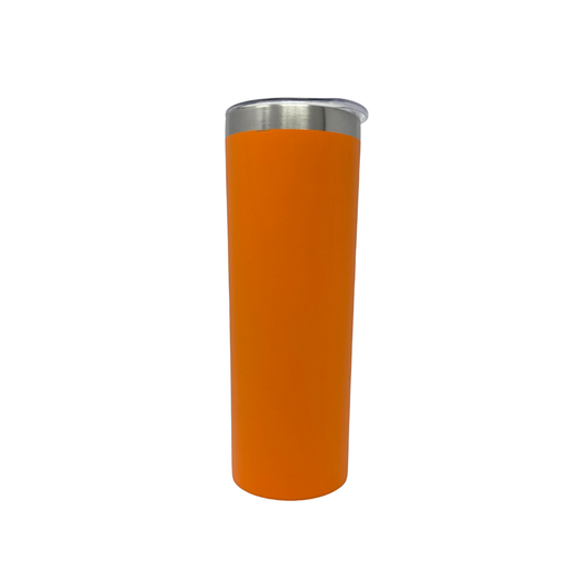 Stainless Steel Tumbler - Skinny 20oz Orange