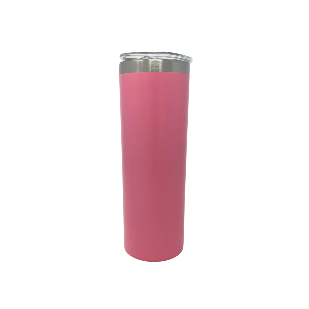 Stainless Steel Tumbler - Skinny 20oz Pink