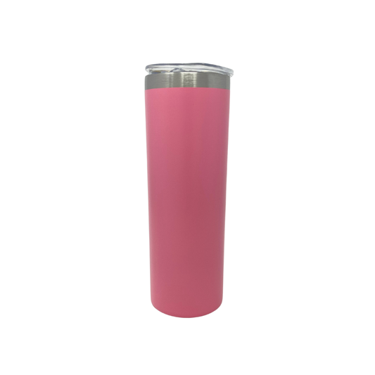 Stainless Steel Tumbler - Skinny 20oz Pink