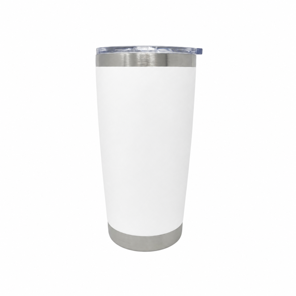 Stainless Steel Tumbler - Tapered 20oz White