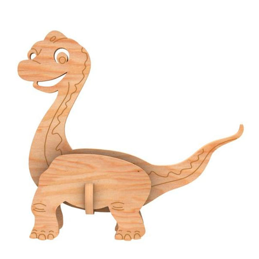 Cartoon Brachiosaurus (Dinosaurs) - Laser Art File - Laser Art File