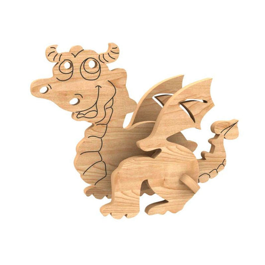 Cartoon Dragon - Laser Art File - Laser Art File