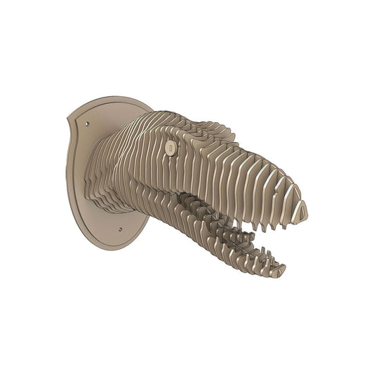 T-Rex Head Wall Decor - Laser Art File - Laser Art File